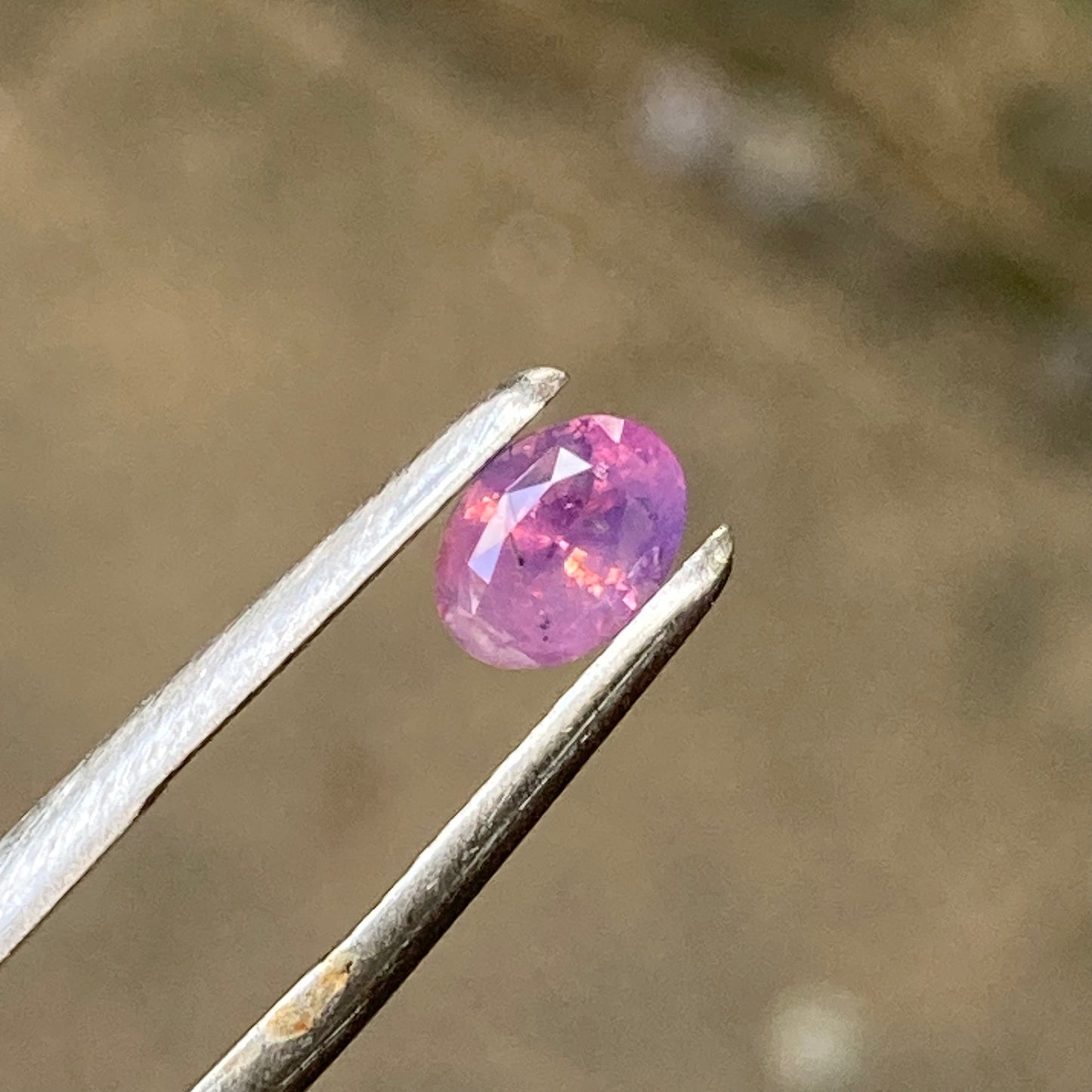 Natural Smoky Pink Sapphire